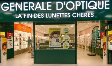 photo d’une des boutiques Générale d’Optique, vue de l’extérieur et de face