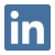 Icône LinkedIn de face