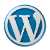 Icône WordPress de face